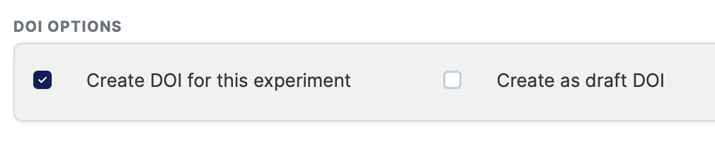 DOI options